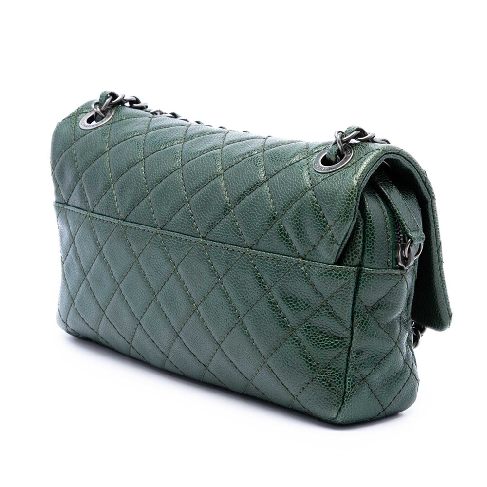 Pre-Loved Chanel Medium Quilted Caviar Easy Flap View 3